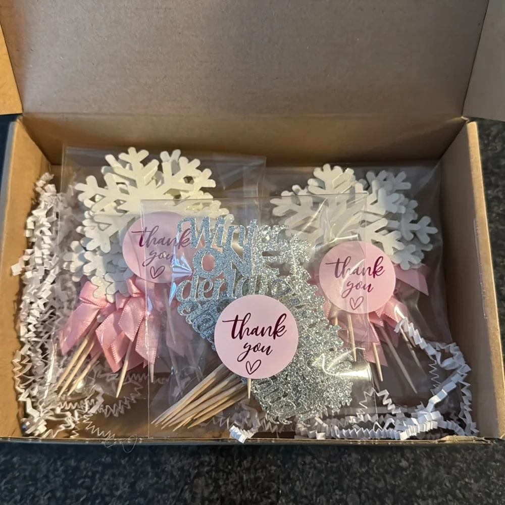 Winter Wonderland Cupcake Toppers